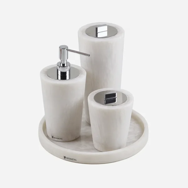 Conjunto Cone 3 peças Branco Fosco