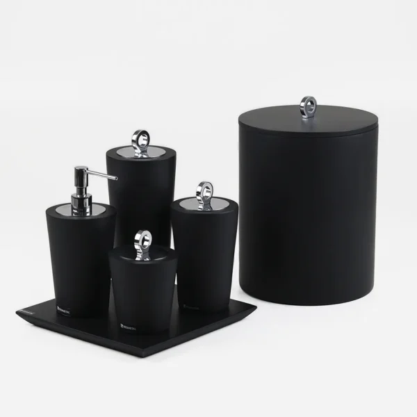 Conjunto Cone 4 peças Preto Fosco
