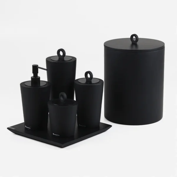Conjunto Cone 4 peças Preto Fosco